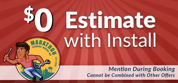 $0 estimate with install - marathon