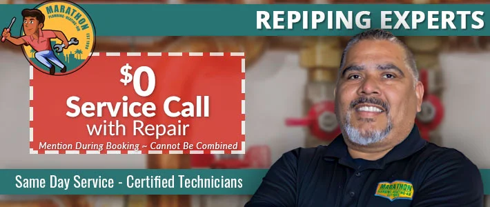 alhambra Repiping Marathon Plumbing, Heating & Air